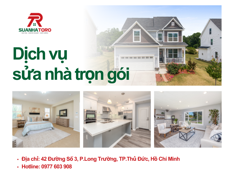 Dịch vụ sửa nhà trọn gói: nhanh chóng, tiện lợi